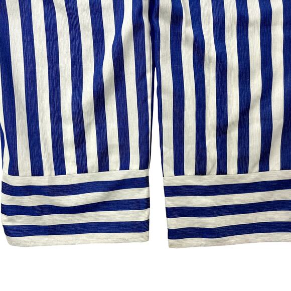 WAYF Size S Halter Jumpsuit Striped Sailor Nautical Coastal Spring Summer Preppy - Picture 9 of 10